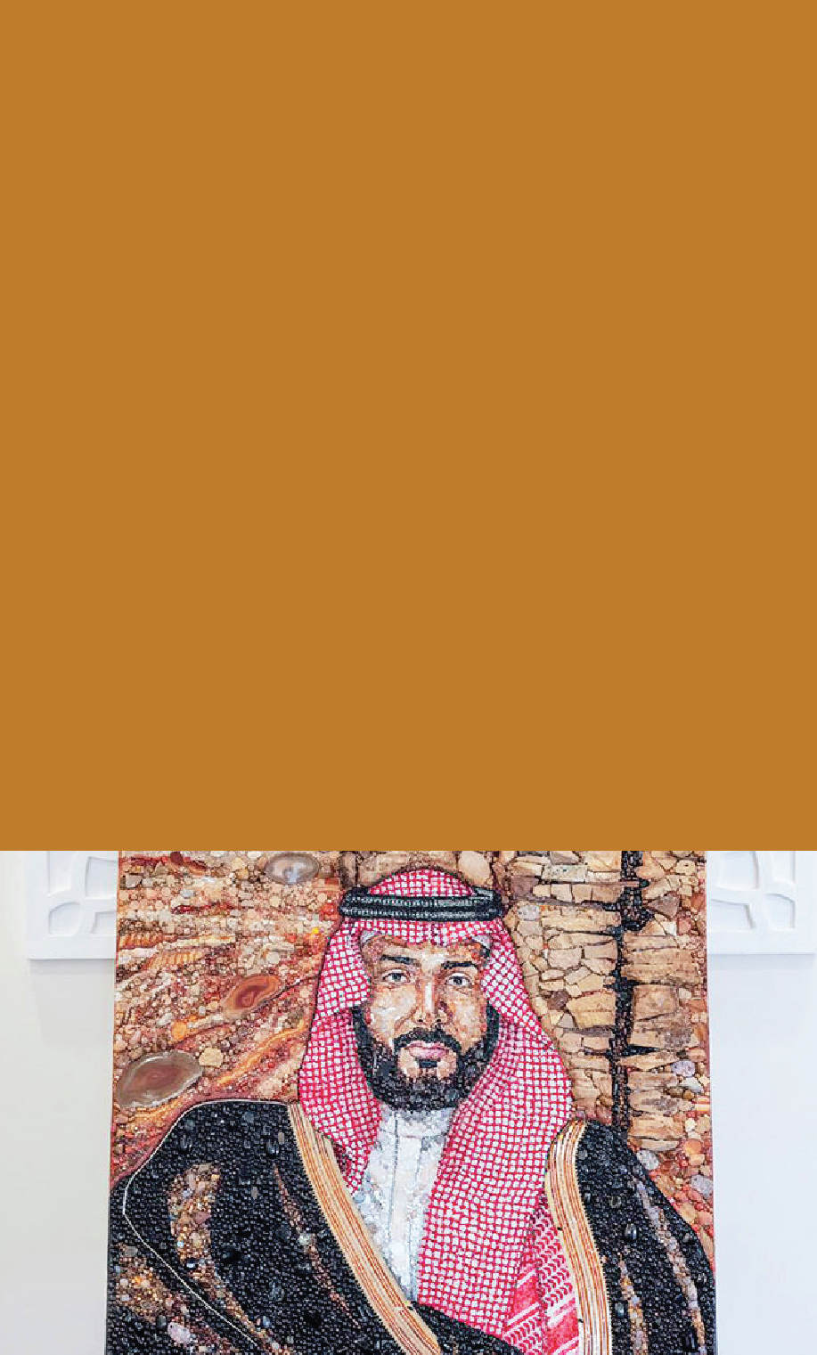Saudi artist harnesses precious stones for portraits